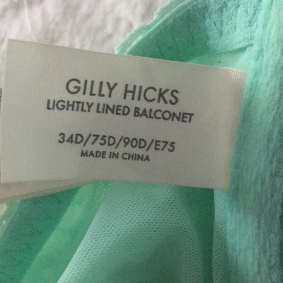 Teal Gilly Hicks lightly lined balconette bra - Picture 3 of 4